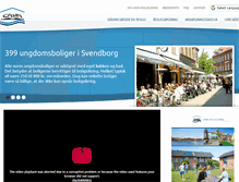Tablet Screenshot of cama-kollegierne.dk